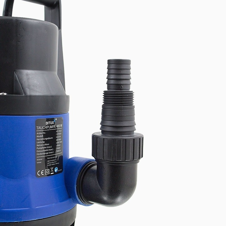 Pompa submersibila 400W, Bituxx, 7500l/h, 5m adancime, 31x15,5cm, set complet