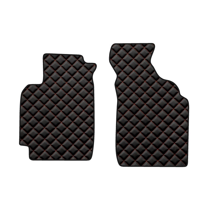 Auto Covorase podea - fata, F-CORE, pentru HONDA HRV 03.99-12.06, Crossover SUV, Versiune 5 usi, Negru/Rosu