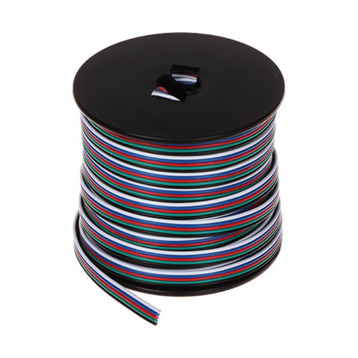Cablu pentru benzi LED, Orno, 25m, RGBW