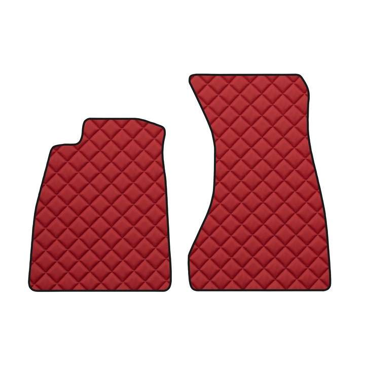 Auto Covorase podea - fata, F-CORE, pentru AUDI A4 (B9) 06.15-, Sedan, Kombi, Rosu
