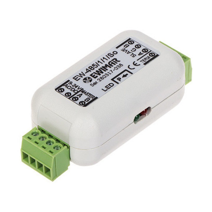 Optikai leválasztó EWIMAR, RS-485, 1 Mbit, 9-24 V, -20...60 C