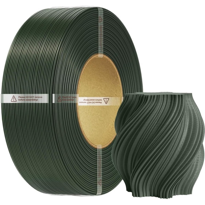 Filament 3D Creality CR-PETG, verde armat, 1 kg, rezistent la umiditate, fara bobina