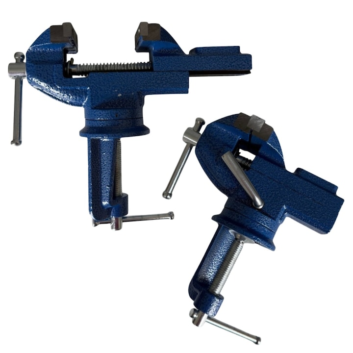 Imadlo de masa 60 mm, zabrele reglabile, constructie din fonta, cu ciocan integrat