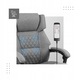 Scaun de birou cu masaj Mark Adler Boss 6.0, 4 puncte masaj, incalzire, suport pentru picioare, 9 moduri vibratii, 3 niveluri intensitate, telecomanda, spatar ergonomic, functie SeatRest, roti poliuretan, max 130kg, material textil, Gri