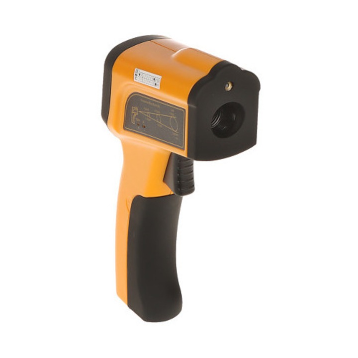 Pirometru de temperatura, HTI, pirometru, -50 C ... 2200 C, 0.1 C, cu indicator laser, memorie 100 masuratori