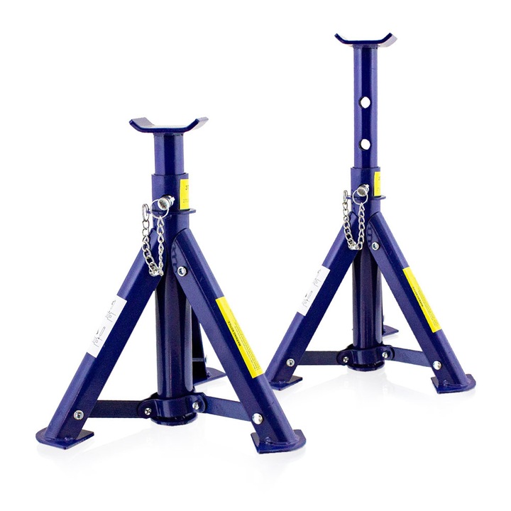 Stojaki Bituxx 3 tone, set 2 bucati, inaltime reglabila 23-36,5 cm, albastru