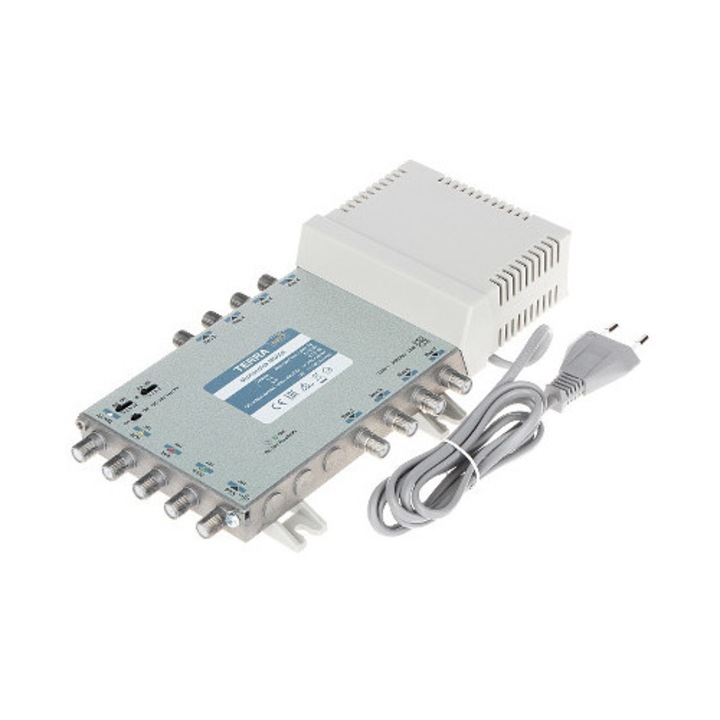 Multiswitch TERRA MR-508, 5 intrari, 8 iesiri, 950 MHz - 2400 MHz, 12 V DC