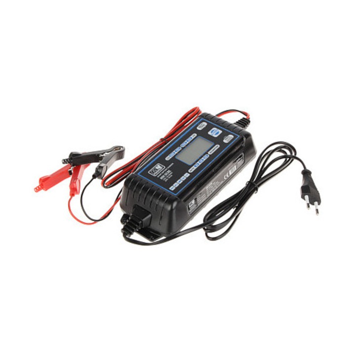 Incarcator MW Power 12V/24V, capacitate 1.2Ah-240Ah, display LCD