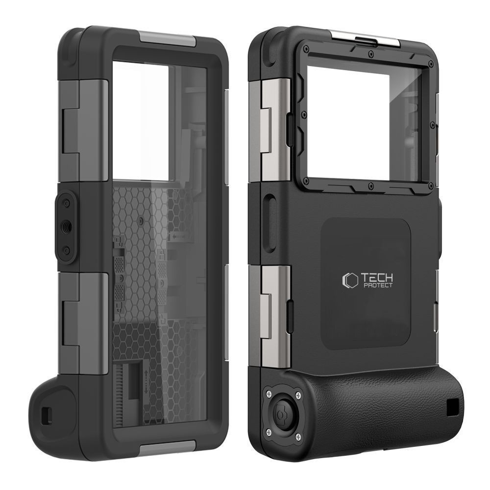Husa waterproof universala TECH-PROTECT Diving Case pentru dispozitive 6.7 inch, IPX8, Negru