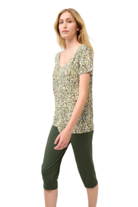 Női pizsama, Vamp, 22035, 2XL, mikromodál, zöld