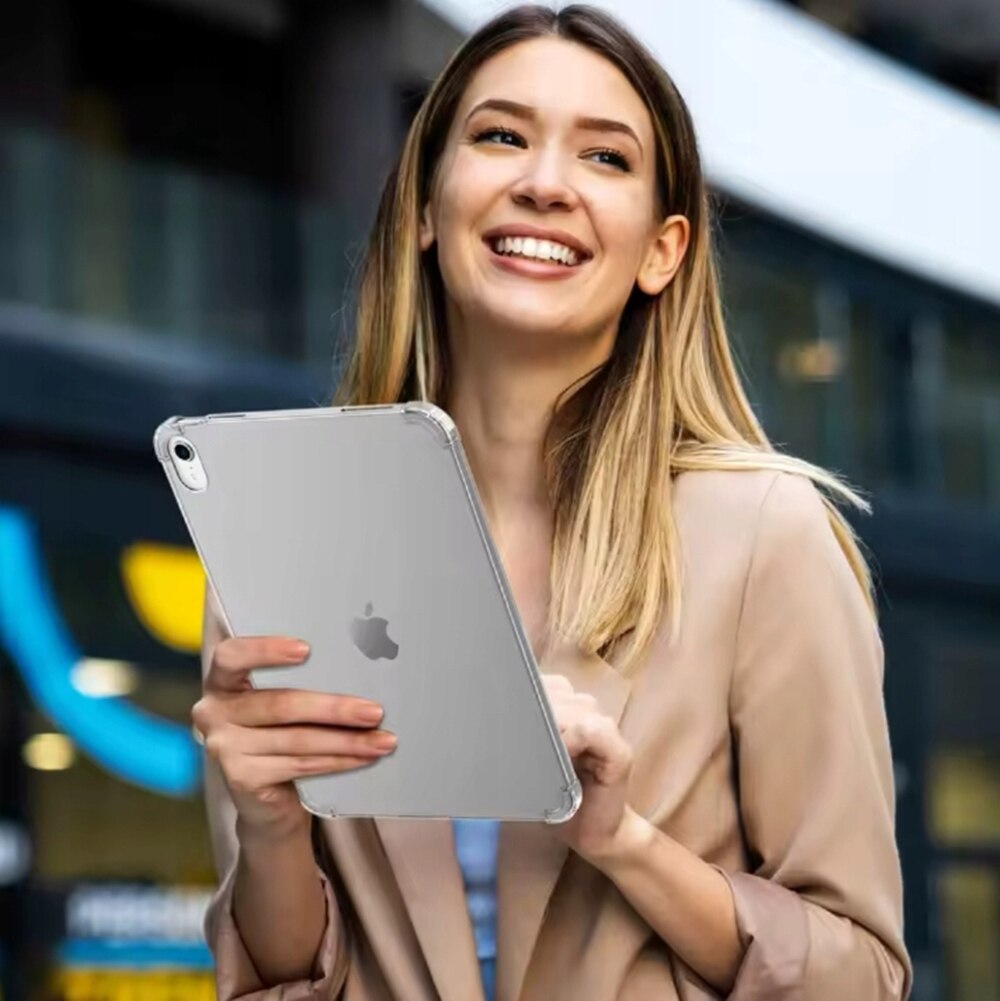 Husa tabletă compatibilă cu iPad Air 8 (2026, M4, 11 inch) - husă de protecție din silicon transparentă, rezistentă la șocuri