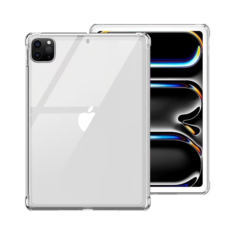 Husă tabletă compatibilă cu iPad Pro 13 2024-2025 (generația 7-8, 13 inch) - husă transparentă, rezistentă la șocuri, din silicon pentru spatele tabletei
