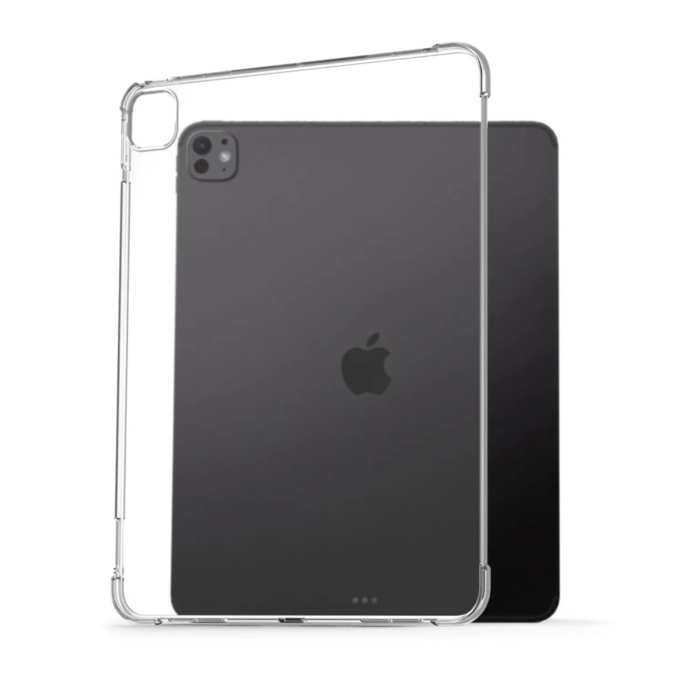 Husă tabletă compatibilă cu iPad Pro 13 2024-2025 (generația 7-8, 13 inch) - husă transparentă, rezistentă la șocuri, din silicon pentru spatele tabletei