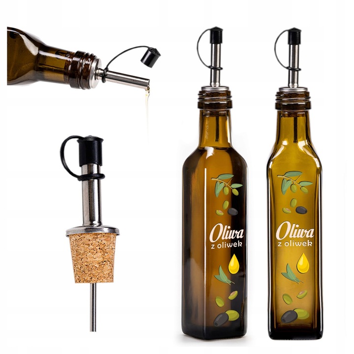 Sticla Cu Dozator, SuperButelki, Marasca, 250 ml, Dozator Integrat In Capac, Ideal Pentru Utilizare Zilnica, Inchidere Etansa, 21.5 x 4.5 cm, Verde Maslin