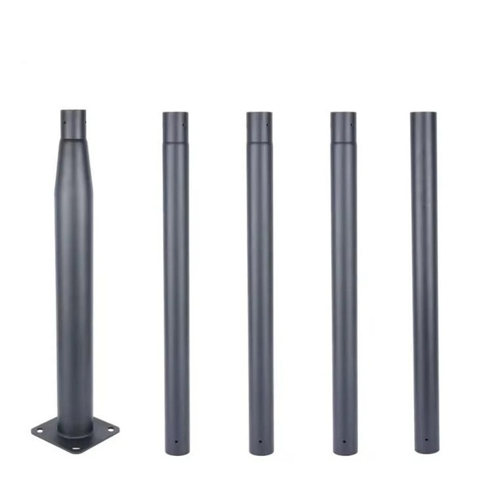 Stalp Metalic Modular RFAN 5M, Gri, Teava Galvanizata, Montaj Inclus