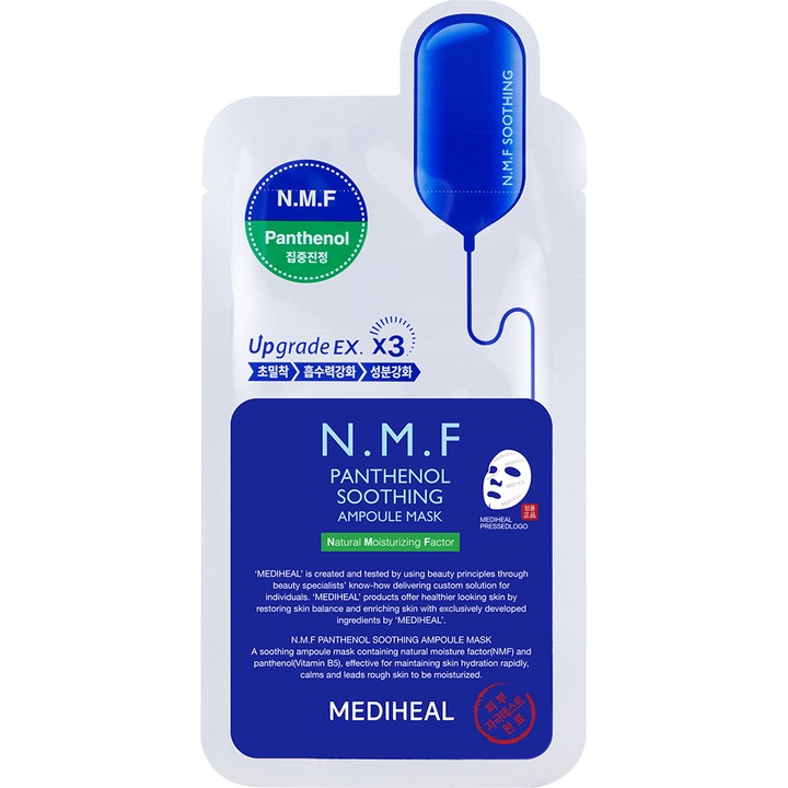 Masca de fata, MEDIHEAL, N.M.F Pantenol Soothing Ampoule, 27 ml