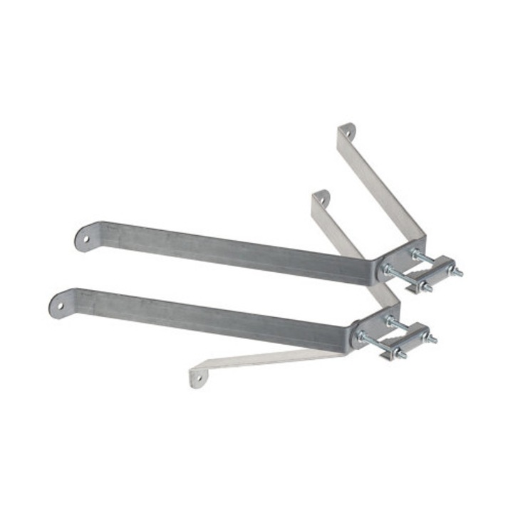 Suport prindere DELTA Obejma Murova OMP-50L40, otel zincat, diametru max. 50mm, distanta 365mm