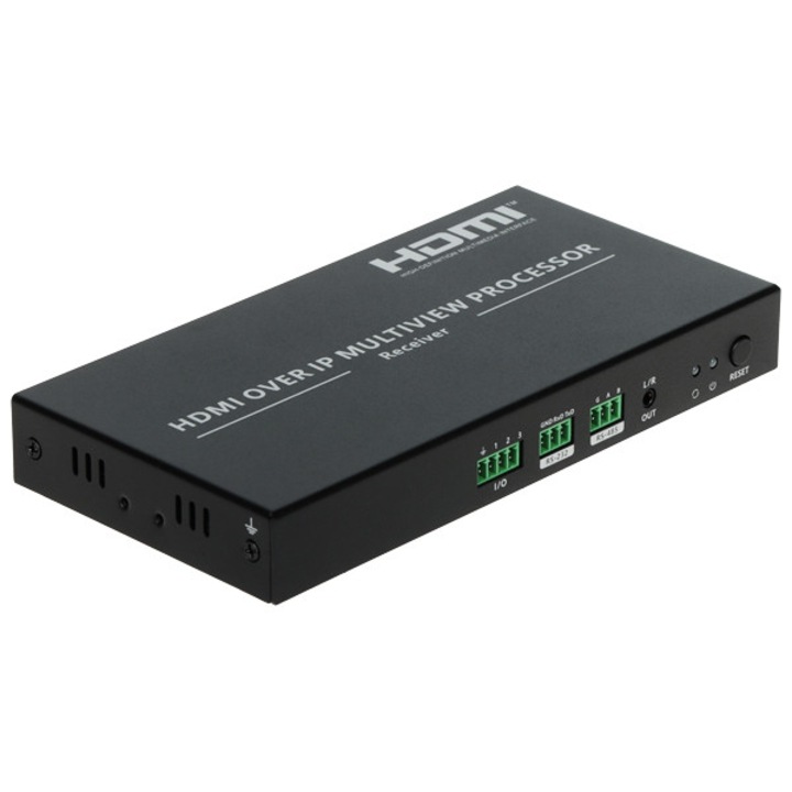 HDMI hosszabbító, 2.0, max. 120m, támogatja a Multi-view 3x3 funkciót