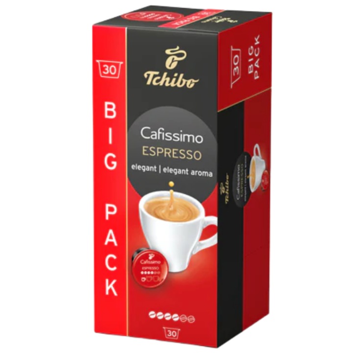 Cafea Tchibo Cafissimo Espresso Elegant Aroma, cutie 30 capsule, 210 g