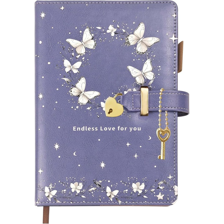 Caiet de notite A5, fiolet, set
