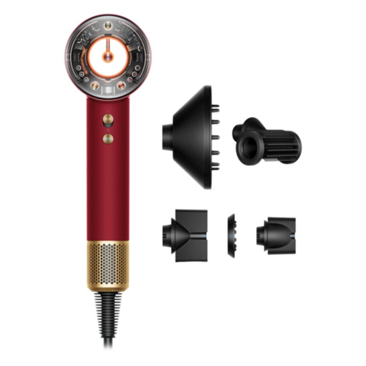 Dyson Supersonic Nural HD16 hajszárító, Red Velvet / Gold