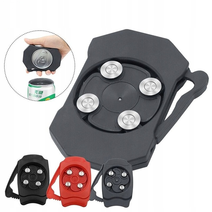 Konzervnyitó, 3 színben, csavaros nyitórendszer, mágnessel