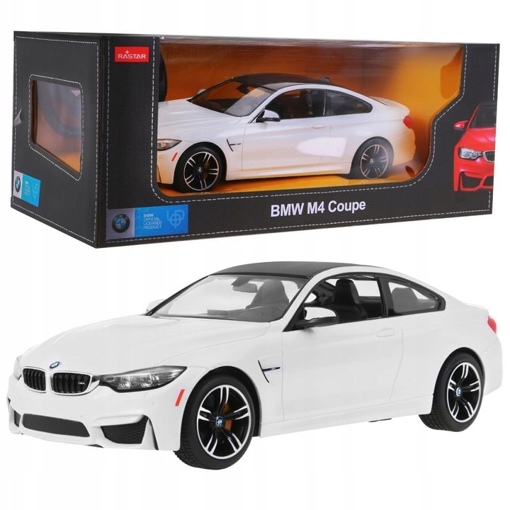 Masinarc R/C BMW M4 Coupe, RASTAR, 1:14, fehér, 34x14,5x10cm