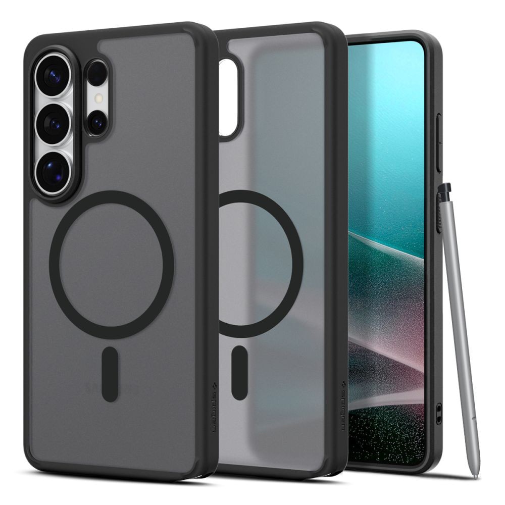 Husă Spigen Ultra Hybrid MagSafe pentru Samsung Galaxy S26 Ultra, negru fumuriu, slim, rezistentă la șocuri