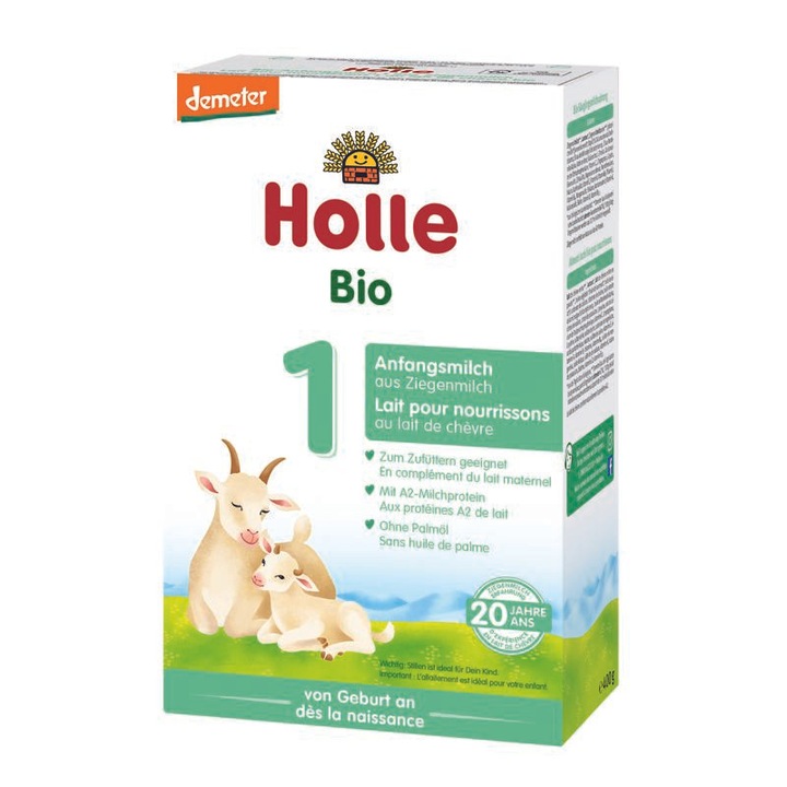 Lapte praf de capra Holle, Formula 1, 0-3 luni, 400g