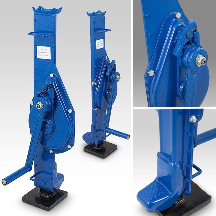 Elevator mecanic de atelier Bituxx 3 tone, inaltime ajustabila 73-107 cm, albastru, 23 kg