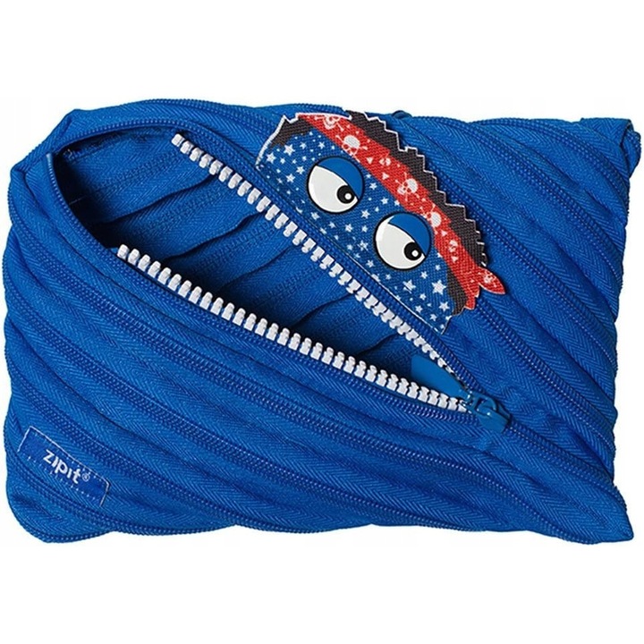 Piornik ZIPIT Wildings, design creativ, albastru, 22x15cm