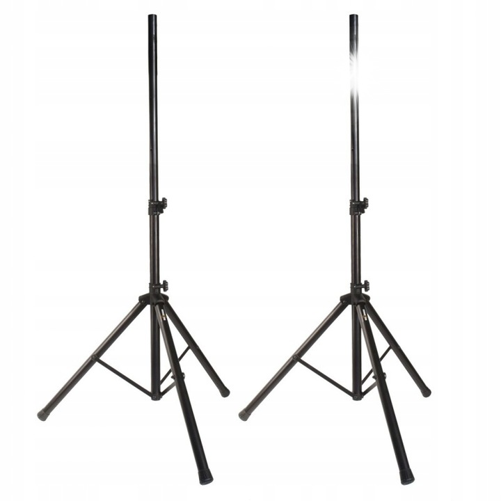 Oszlopos állványkészlet 2x Stand4Me BOX3, magasság 114-192 cm, teherbírás 30 kg, fekete, tokkal