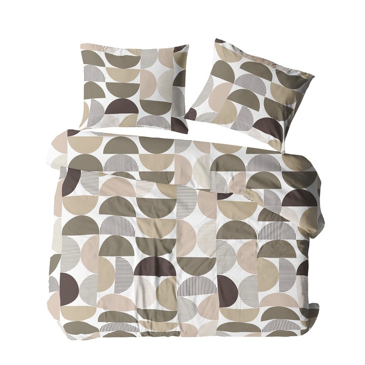 Set lenjerie de pat, Darymex, 160x200cm, 2 fete perne 70x80cm, 100% bumbac