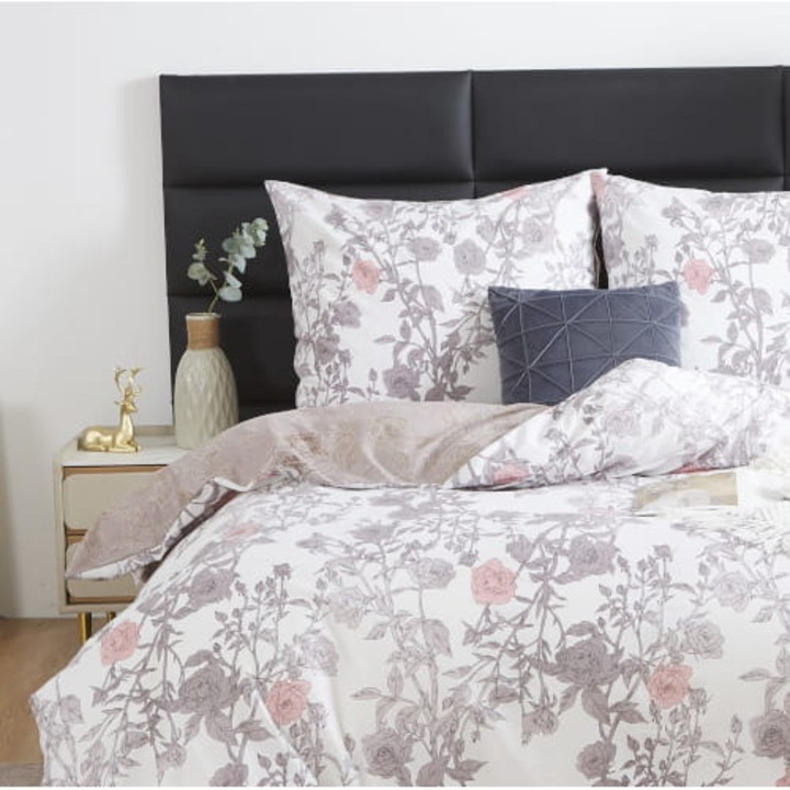 Ágynemű, Spod Igly i Nitki, 140x200 cm, 1 db párnahuzattal 70x80 cm, krém, kakaó