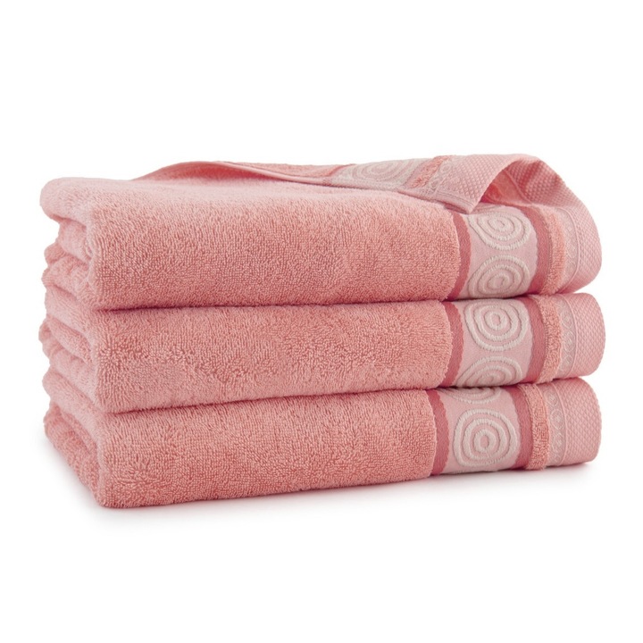 Prosop RONDO 2, Zwoltex, 70x140cm, lososiu, 100% bumbac