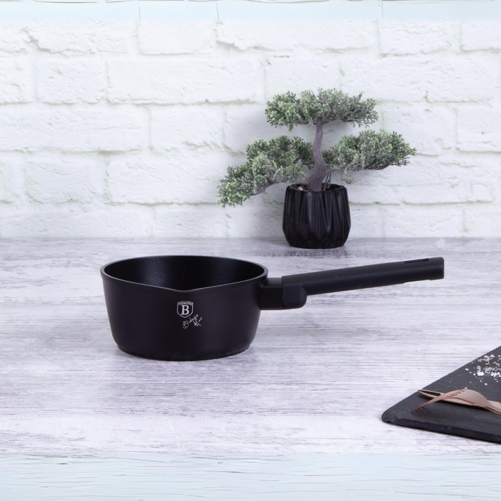 Rondel tytanowy 16cm, 1,2l, Berlinger Haus, Colectia Monaco, negru mat