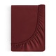 Чаршаф с ластик, Eurofirany, 100x200см, бордо, 100% памучен сатен