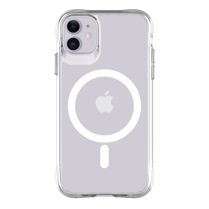 Husă de protecție pentru telefon, Respo, iPhone 12/12 Pro, transparent, material policarbonat și TPU