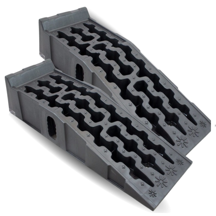 Rampa auto Bituxx, set 2 bucati, 7 tone, HDPE, pentru garaj si atelier