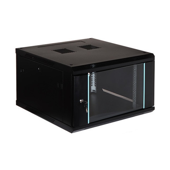 EPRADO fém szekrény, 6U, 600x370x600mm, kék, 60kg