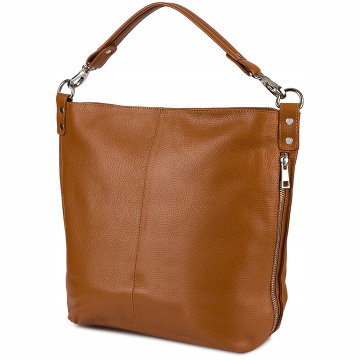 Női táska valódi bőrből, Beltimore, elegáns, A4, bordó, 41x33x15cm