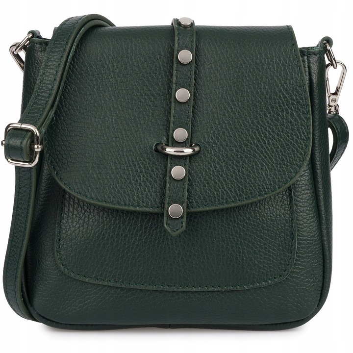 Vera Pelle női futártáska, valódi bőr, 20x7cm