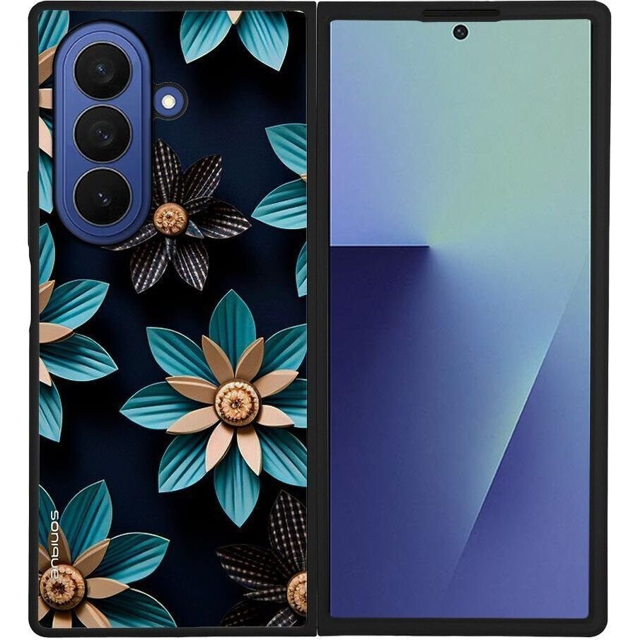 Husa telefon Sonique 3D Flower Series, galben, silicon, pentru Samsung Galaxy Z Fold 7