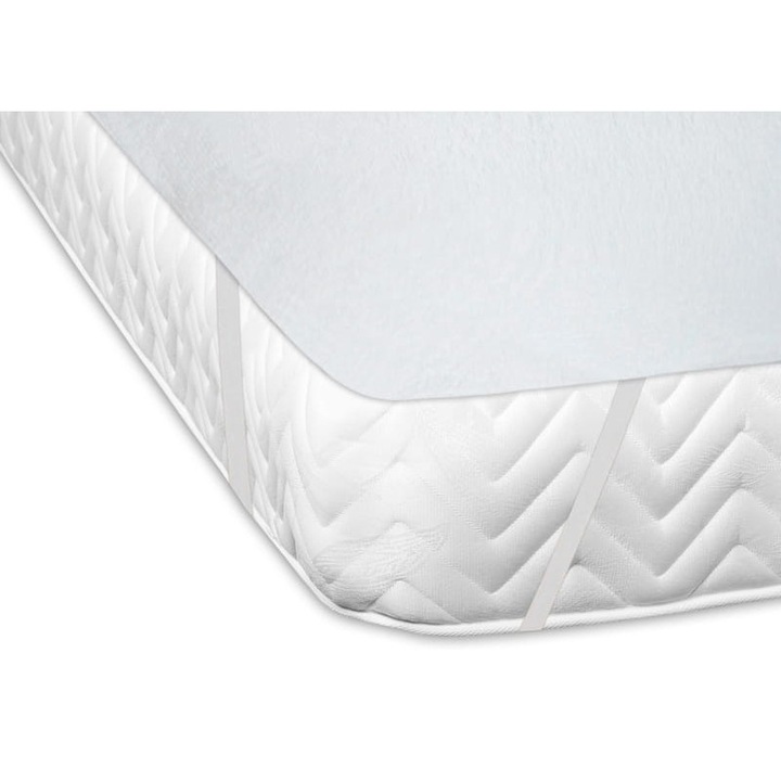 Ochranita waterproof pentru saltea, 140x200 cm, Darymex, alb, cu elastic