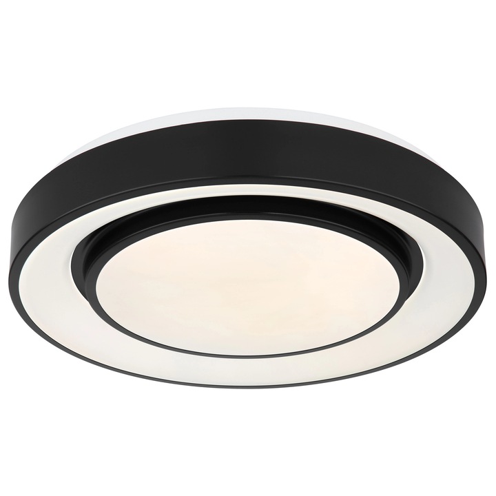 Plafoniera LED, negru metal, 24W RGB Globo Sully