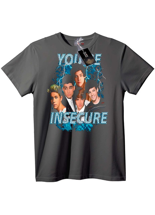 Tricou Young Insecure, Gri