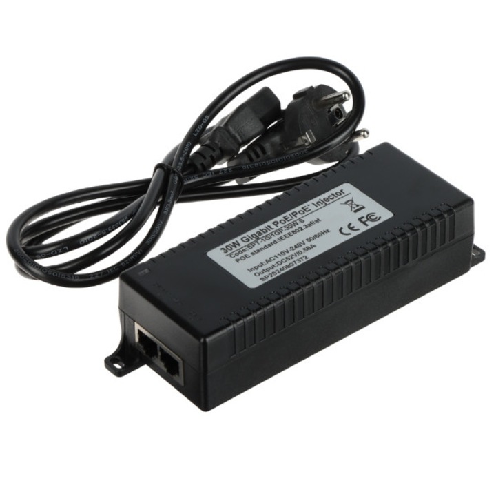 Surse PC, Zasilator PoE SPT-1G/1GP-30W-S, 30W, 52V DC, 100-240V AC