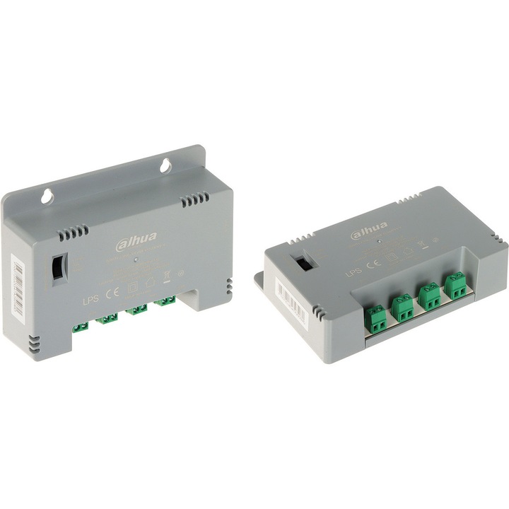 Sursa de alimentare DAHUA, model PFM344D-4CH-EN, 12V, 4 iesiri, 2.5A