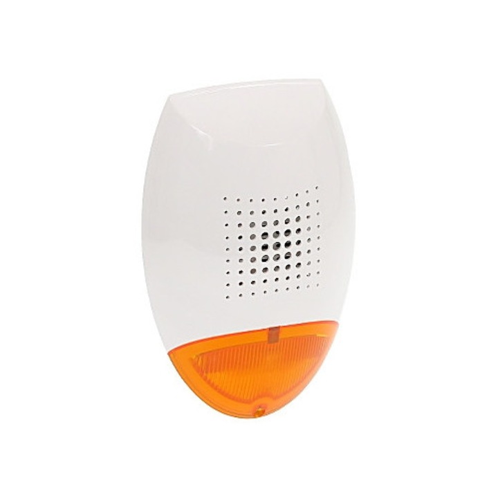Sistem alarma exterior SD-3001-O, SATEL, 120 dB, portocalie, 12 V DC