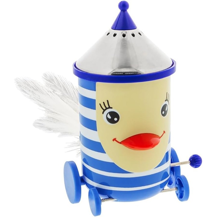 Set rasnite sare si piper Pylones, design pasari rotative, plastic, 5x5x8cm